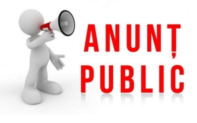 Anunţ de publicitate