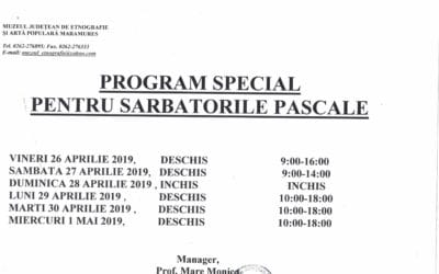 Program special pentru Sărbătorile Pascale