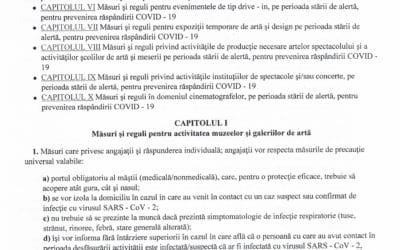 Măsurile pentru prevenirea contaminării cu noul coronavirus SARS-CoV -2