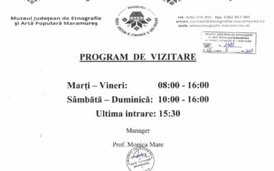 Anunt- Program de vizitare